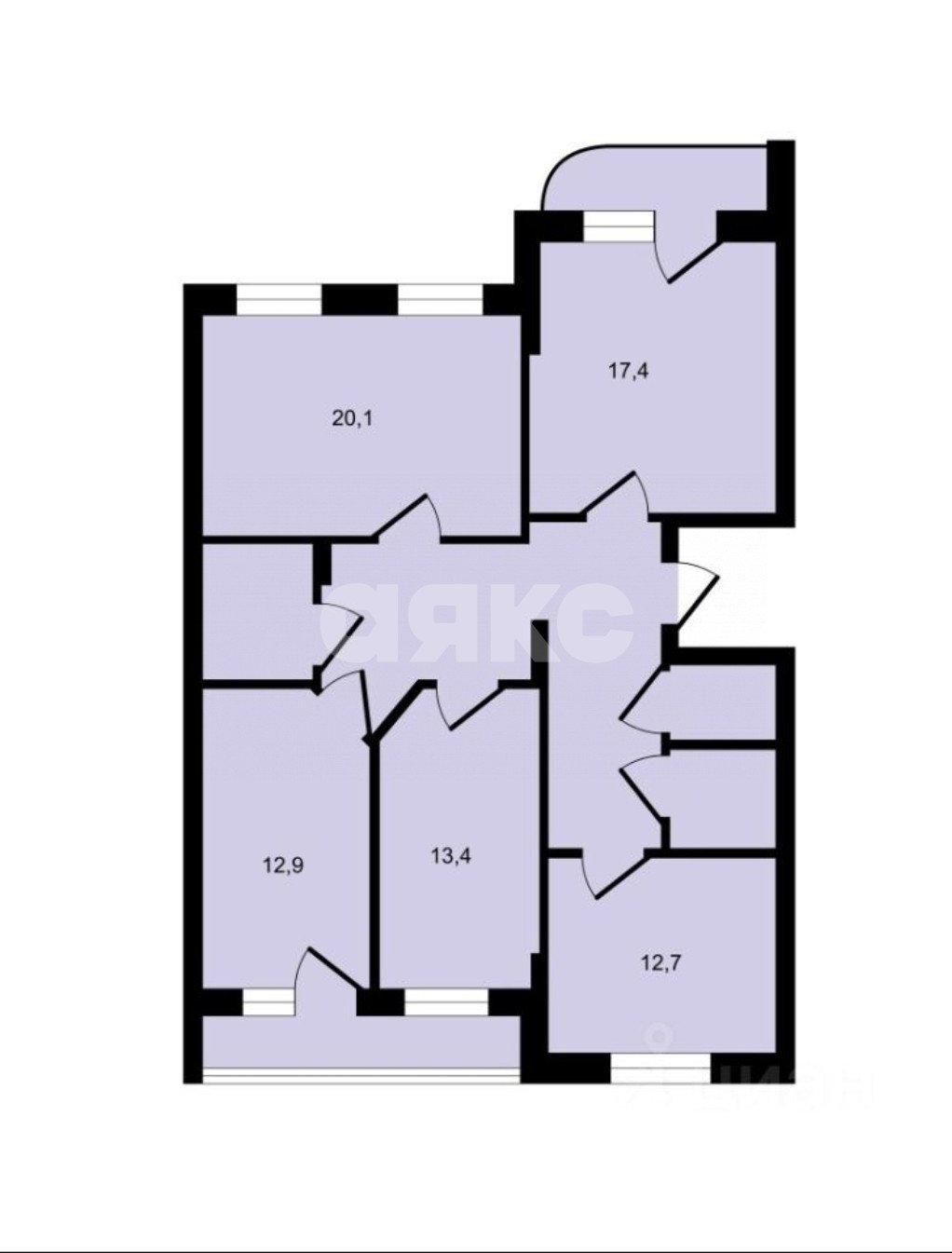Фото №18: 4-комнатная квартира 105 м² - Воскресенск, мкр. Новлянский, ул. Зелинского, 2