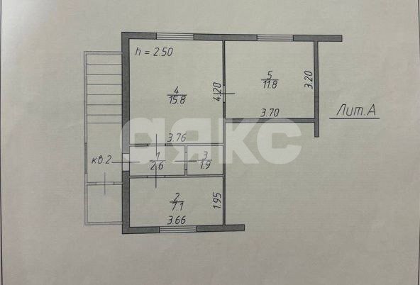 Фото №1: 2-комнатная квартира 39 м² - Усадище, ул. Королькова, 100А