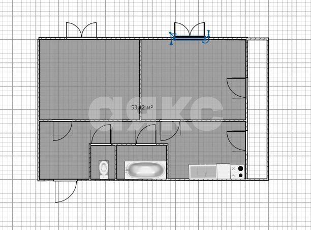Фото №20: 2-комнатная квартира 50 м² - Воскресенск, мкр. Цемгигант, ул. Беркино, 7