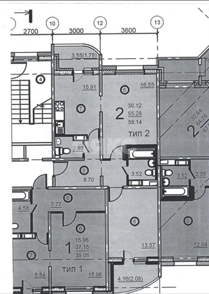 Фото №13: 2-комнатная квартира 56 м² - Воскресенск, мкр. Центральный, ул. Куйбышева, 47Ак3